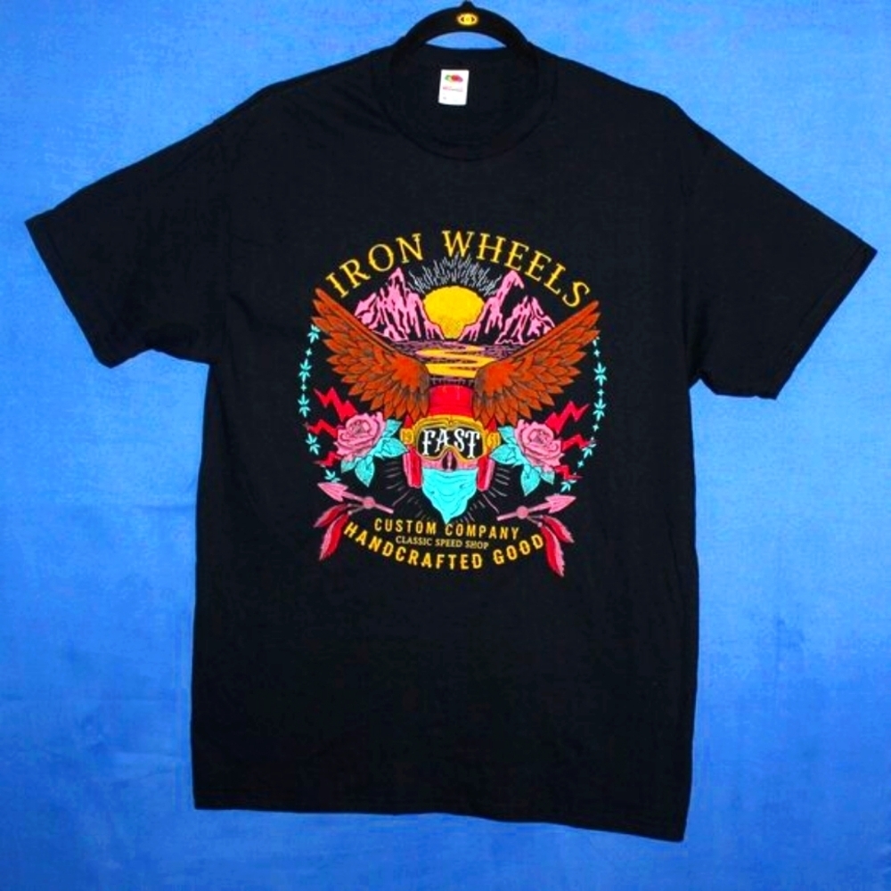 Iron Wheels Eagle Graphic Tee M